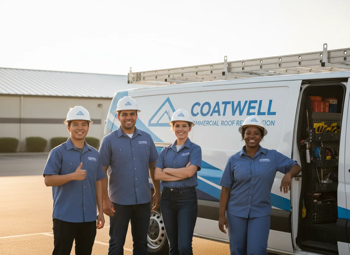 Commercial roof coating company in Gotham, WI